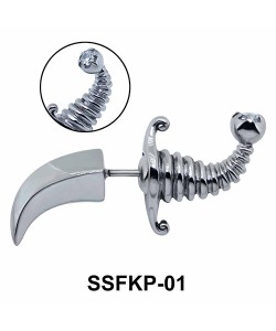 Sword Shaped Stud Earring SSFKP-01